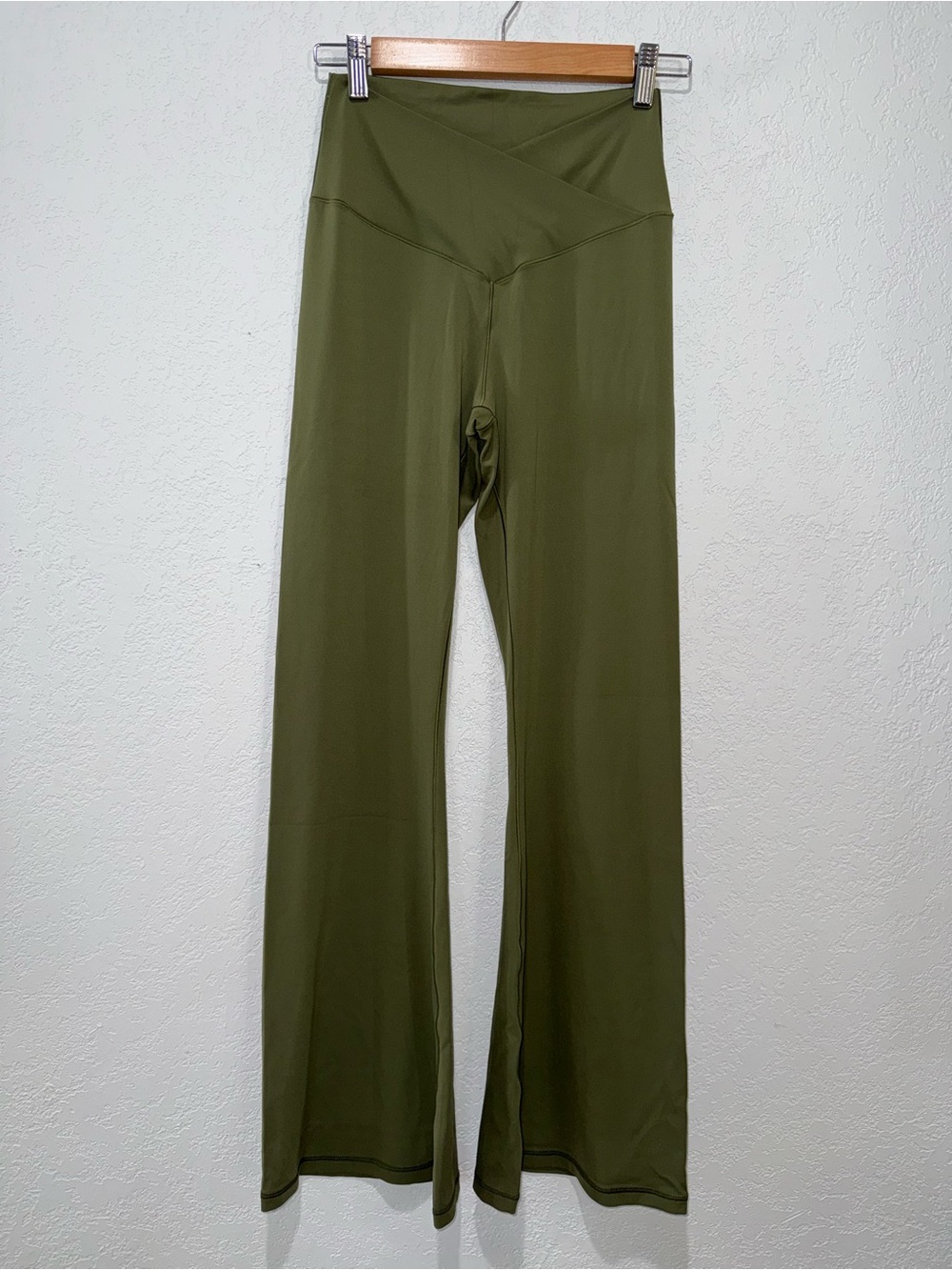 Aerie - Real Me High Olive Green Flare Leggings